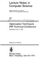Optimization techniques