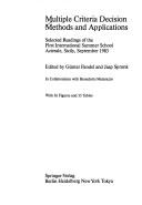 Multiple Criteria Decision Methods and Applications