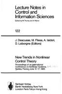 New trends in nonlinear control theory
