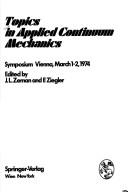 Topics in Applied Continuum Mechanics