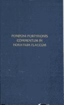 Pomponi Porfyrionis Commentum in Horatium Flaccum