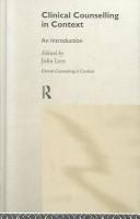 Clinical Counselling in Context