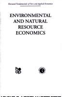 Environmental & Natural Resource Economics