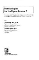 Methodologies for intelligent systems, 3