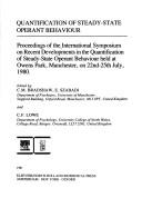 Quantification of Steady-state Operant Behaviour