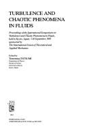 Turbulence and chaotic phenomena in fluids