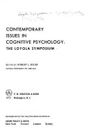 Contemporary Issues in Cognitive Psychology