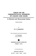 Tables on the thermophysical properties of liquids and gases
