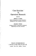Exercises in Operation Research