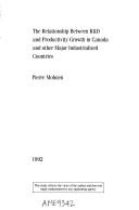 The relationships between R&D and productivity growth in Canada and other major industrialized countries