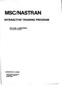 Msc Nastran Interactive Training Programent Analysis in Mechanical Design