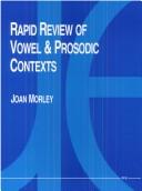 Rapid Review of Vowel and Prosodic Contexts: Improving Spoken English