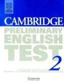 Cambridge Preliminary English Test 2 Cassettes (2): Examination Papers from the University of Cambridge Examinations Syndicate (Ucles)