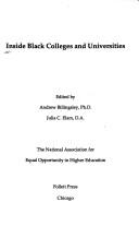 Inside Black Colleges and Universities (Nafeo Conference Series)