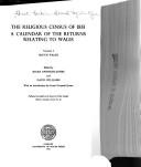 The Religious Census of 1851, a Calendar of the Returns Relating to Wales (History and Law Series)