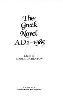 The Greek novel, AD1-1985