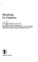 Metallurgy for Engineers