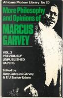 More philosophy and opinions of Marcus Garvey