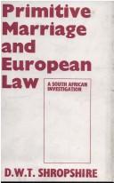 Primitive marriage and European law