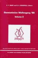 Geostatistics Wollongong 1996 (Quantitative Geology and Geostatistics, V. 8)