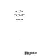 New dictionary of South African biography