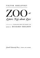 Zoo, or Letters Not About Love