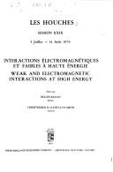 Interactions électromagnétiques et faibles à haute énergie =