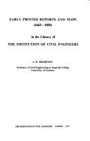 Early printed reports and maps (1665-1850) in the Library of the Institution of Civil Engineers