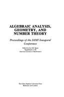 Algebraic analysis, geometry, and number theory
