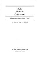 Rules and Conventions: Literature, Philosophy, Social Theory (Parallax: Re-visions of Culture and Society)