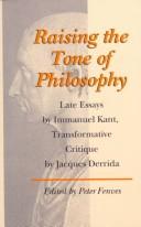 Raising the tone of philosophy