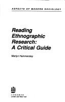 Reading ethnographic research