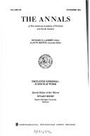 Annals of the American Academy of Volume 536