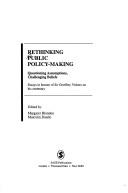 Rethinking Public Policy-Making