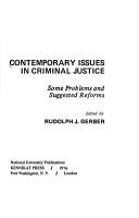Contemporary issues in criminal justice