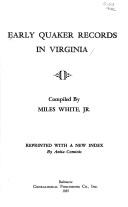 Early Quaker Records in Virginia
