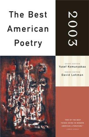 The Best American Poetry 2003