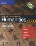 DecisionGd:GradPrgHumanities 2003 (Graduate Programs in Humanities, 2003)