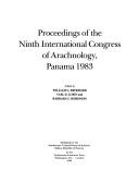 Proceedings of the Ninth International Congress of Arachnology, Panama 1983