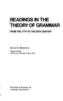 Readings in the Theory of Grammar