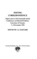 Editing correspondence