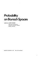Probability on Banach spaces
