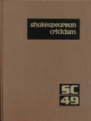 SC Volume 49 Shakespearean Criticism