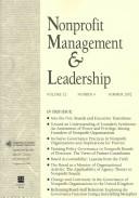 Nonprofit Management & Leadership, No. 4 Summer 2002