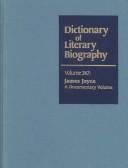 Dictionary of Literary Biography : James Joyce