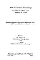 Magnetism and Magnetic Materials-1973