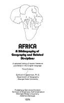 Africa, a bibliography of geography and related disciplines
