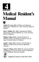 Medical Resident's Manual