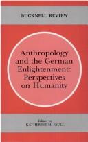 Anthropology and the German Enlightenment