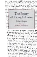 The Poetry of Irving Feldman